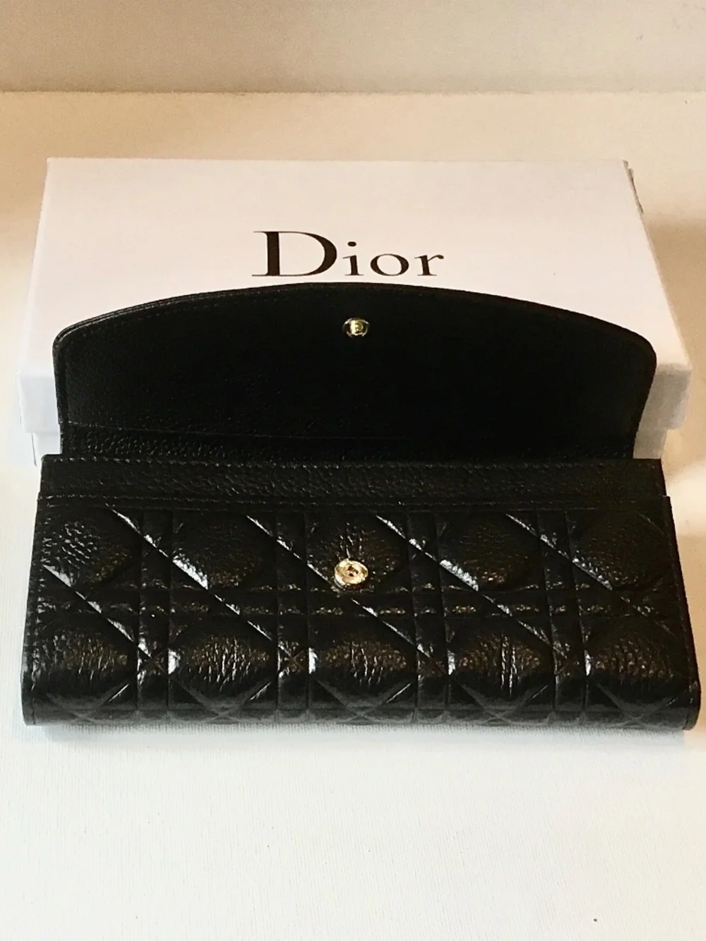 DIOR QUIT LONG BLACK WALLET